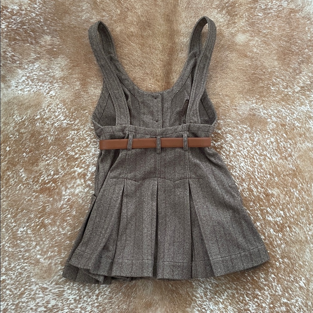 Free People Brown Button-Up Dress - Picture 2 of 6